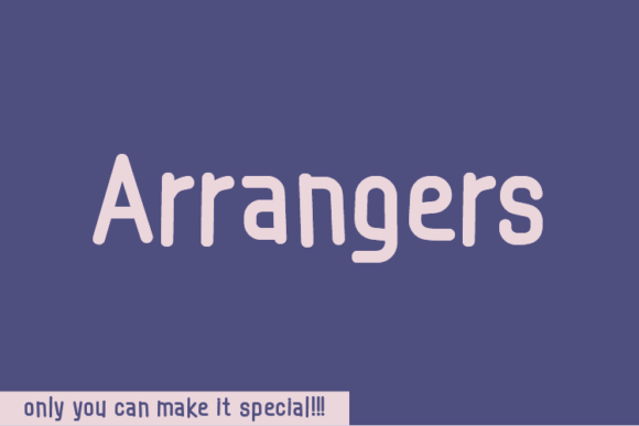 Arrangers: A Natural Handwritten Font for Creative Branding
