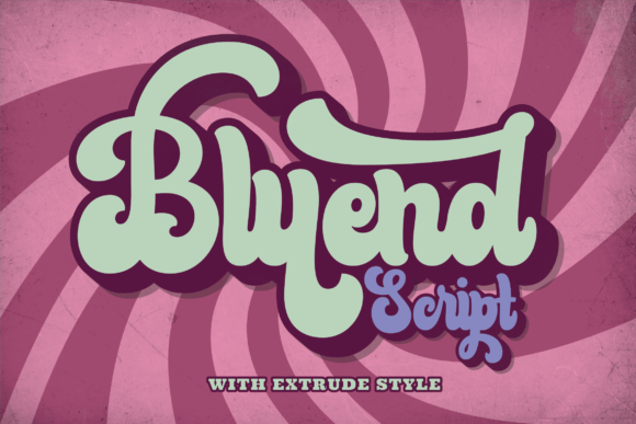 Bluend: A Bold Retro-Style Script Font for Editorial Flair