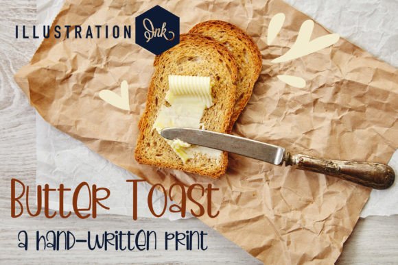 Butter Toast: A Charming Handwritten Font for Editorial Design