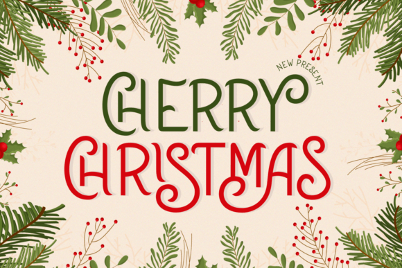 Cherry Christmas: A Handwritten Font for Editorial Charm