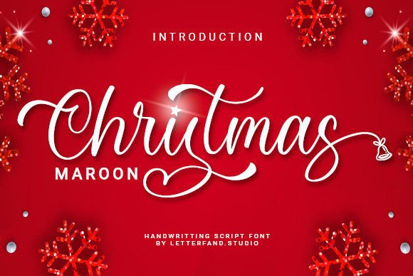 Christmas Maroon: A Luxurious Font for Handmade Creations