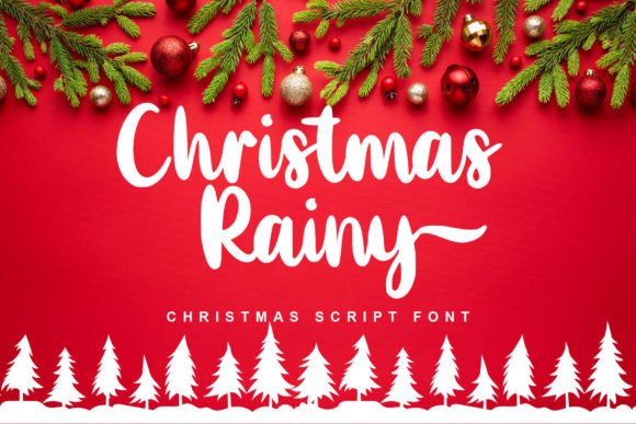 Christmas Rainy: A Dazzling Handwritten Font for Web Design
