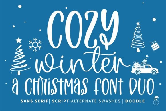 Cozy Winter Duo: A Versatile Font for Brand Design