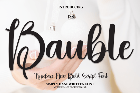 Discover Bauble: A Handwritten Script Font for Elegant Design