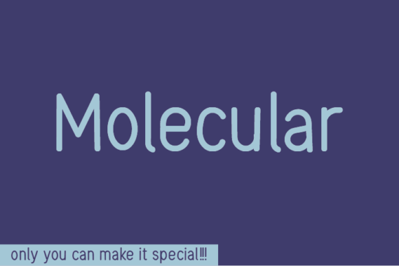 Discover the Charm of Molecular: A Unique Handwritten Font