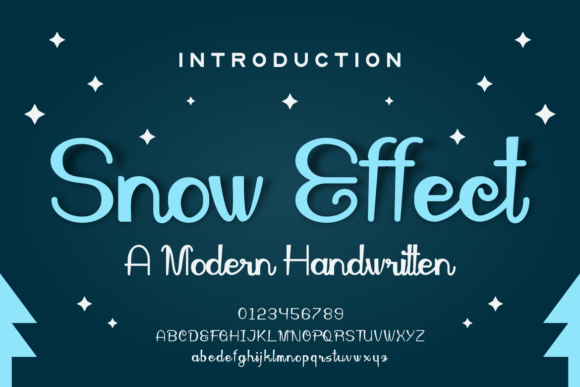 Discover the Charm of Snow Effect: A Handwritten Font for Web Design