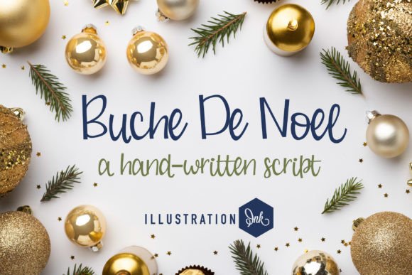 Discovering Buche De Noel: A Charming Handwritten Font