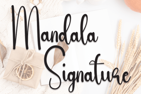 Discovering Mandala Signature: A Handwritten Font for Editorial Charm