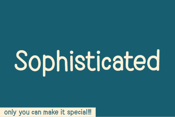 Discovering Sophisticated: A Font for Elegant Publishing