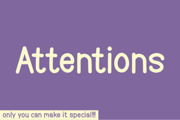 Enhance Your Brand with Attentions: A Unique Handwritten Font