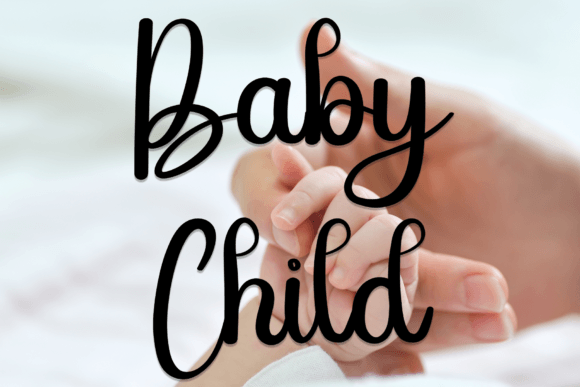 Enhance Your Brand with Baby Child: A Charming Handwritten Font