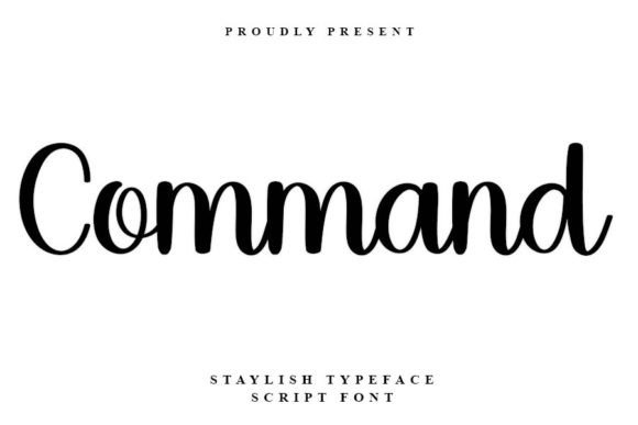 Enhance Your Brand with Command: A Stylish Handwritten Font