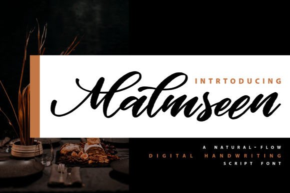 Enhance Your Brand with Malmseen: A Romantic Calligraphy Font