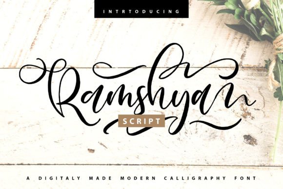 Enhance Your Brand with Ramshya: A Premium Handwritten Font