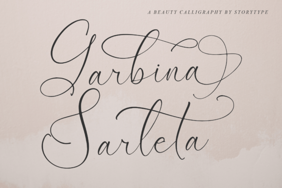 Garbina Sarleta: A Dazzling Script Font for Creative Branding
