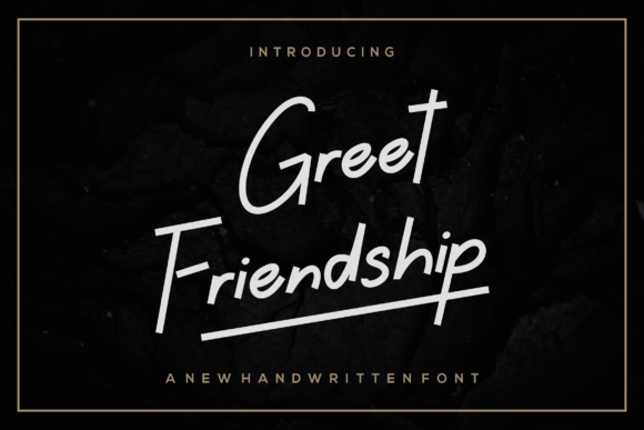 Greet Friendship: A Charming Script Font for Elegant Design
