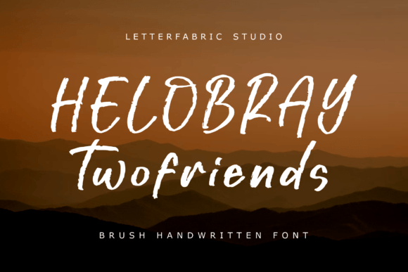 Helobray Twofriends: A Handwritten Font for Crafters