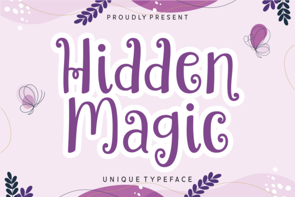 Hidden Magic: A Playful Handwritten Font for Crafters