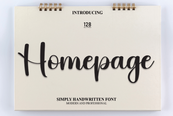Homepage: A Charming Handwritten Script Font for Crafters