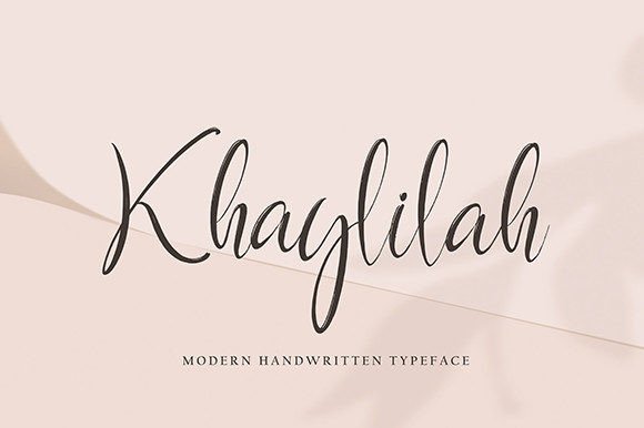 Khaylilah: A Script Font with Elegance and Edge