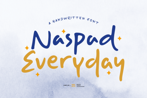 Naspad Everyday: A Playful Script Font for Creative Projects