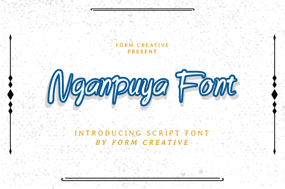 Nganpuya: A Modern Handwritten Font for Editorial Charm
