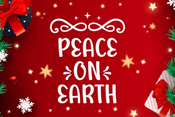 Peace on Earth: A Joyful Handwritten Font for Crafters