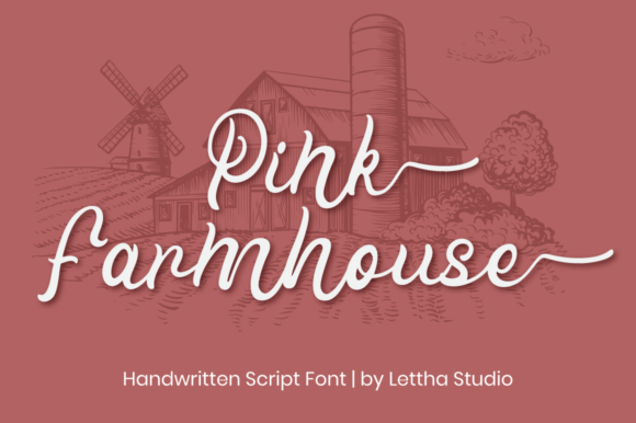 Pink Farmhouse: A Charming Script Font for Your Brand