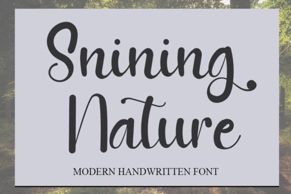 Shining Nature: A Handwritten Font for Professional Branding