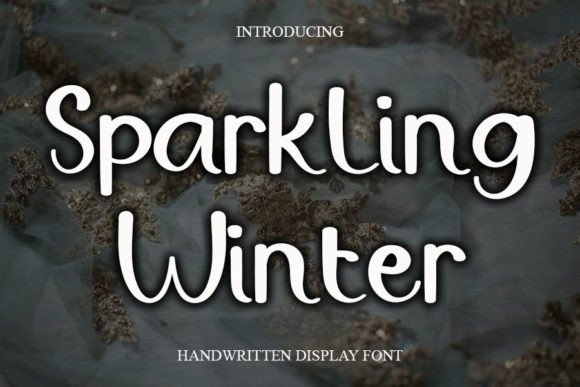 Sparkling Winter: A Handwritten Font for Web Design
