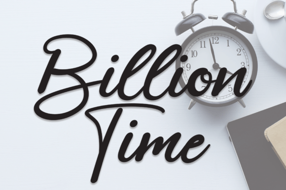 Transform Your Brand with the Friendly Charm of Billion Time Font