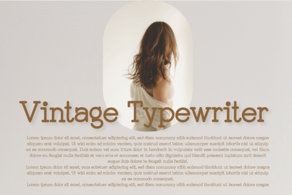 Vintage Typewriter: A Font with Classic Charm