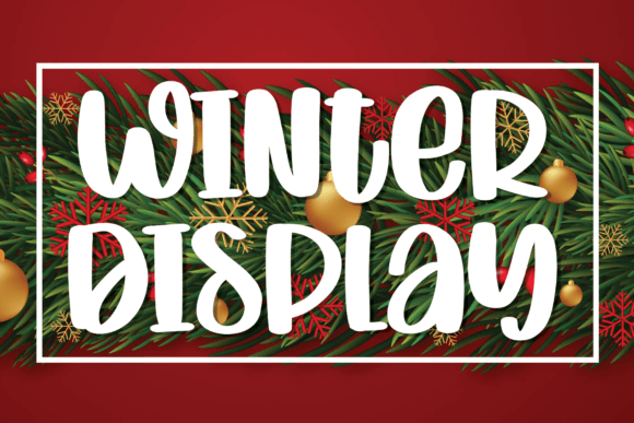 Winter Display: A Charming Handwritten Font for Your Brand